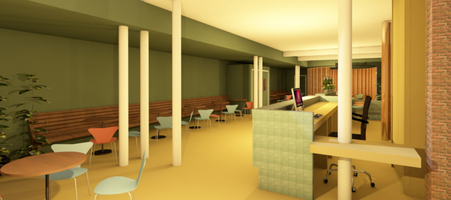 Simulatie van nieuwe foyer