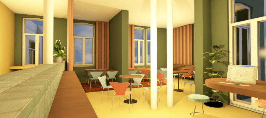 Simulatie van nieuwe foyer